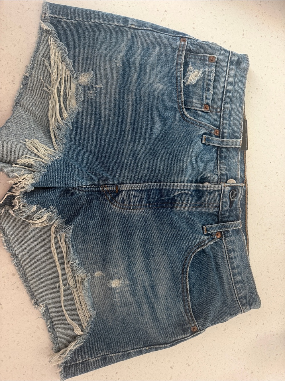 Denim cutoff shorts